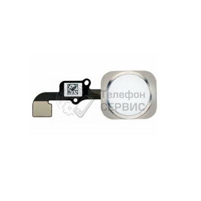 Шлейф для iPhone 6S+ кнопки home (white) (фото)