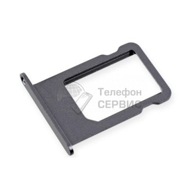 Лоток сим-карты (sim-tray) для iPhone 6S (black) (фото)