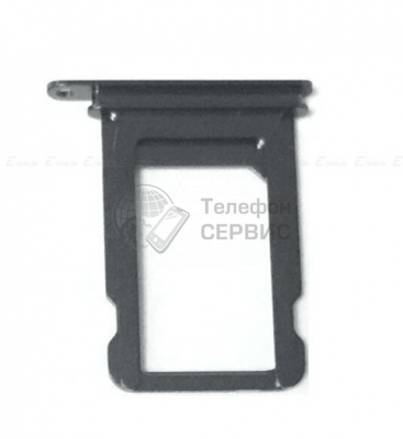 Лоток сим-карты (sim-tray) для iPhone X (black) (фото)