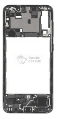 Средняя часть корпуса Samsung A307 Galaxy A30s рамка (Black) (GH98-44765A) (фото)