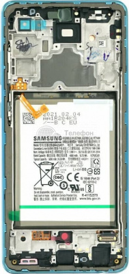 Замена дисплея Samsung A725 galaxy A72 (blue) + Акб (GH82-25849B) (фото)