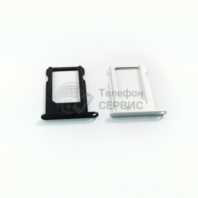 Лоток сим-карты (sim-tray) для iPhone 5/5S/5SE (black) (фото)