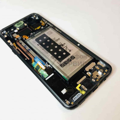 Дисплейный модуль Samsung G955FD Galaxy S8+ (black) +Акб (GH82-14005A) (фото)
