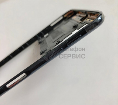 Средняя часть корпуса Samsung A750 Galaxy A7 (2018) рамка (Black) (GH98-43585A) (фото)