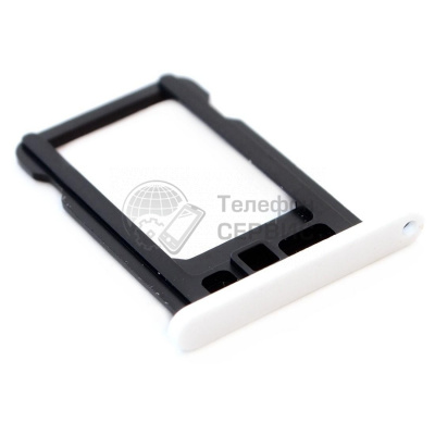 Лоток сим-карты (sim-tray) для iPhone 5С (white) (фото)