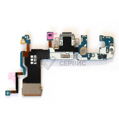 Замена разъема Samsung G965 Galaxy S9+ (Type-C) на плате со шлейфом (GH97-21682A) (фото)